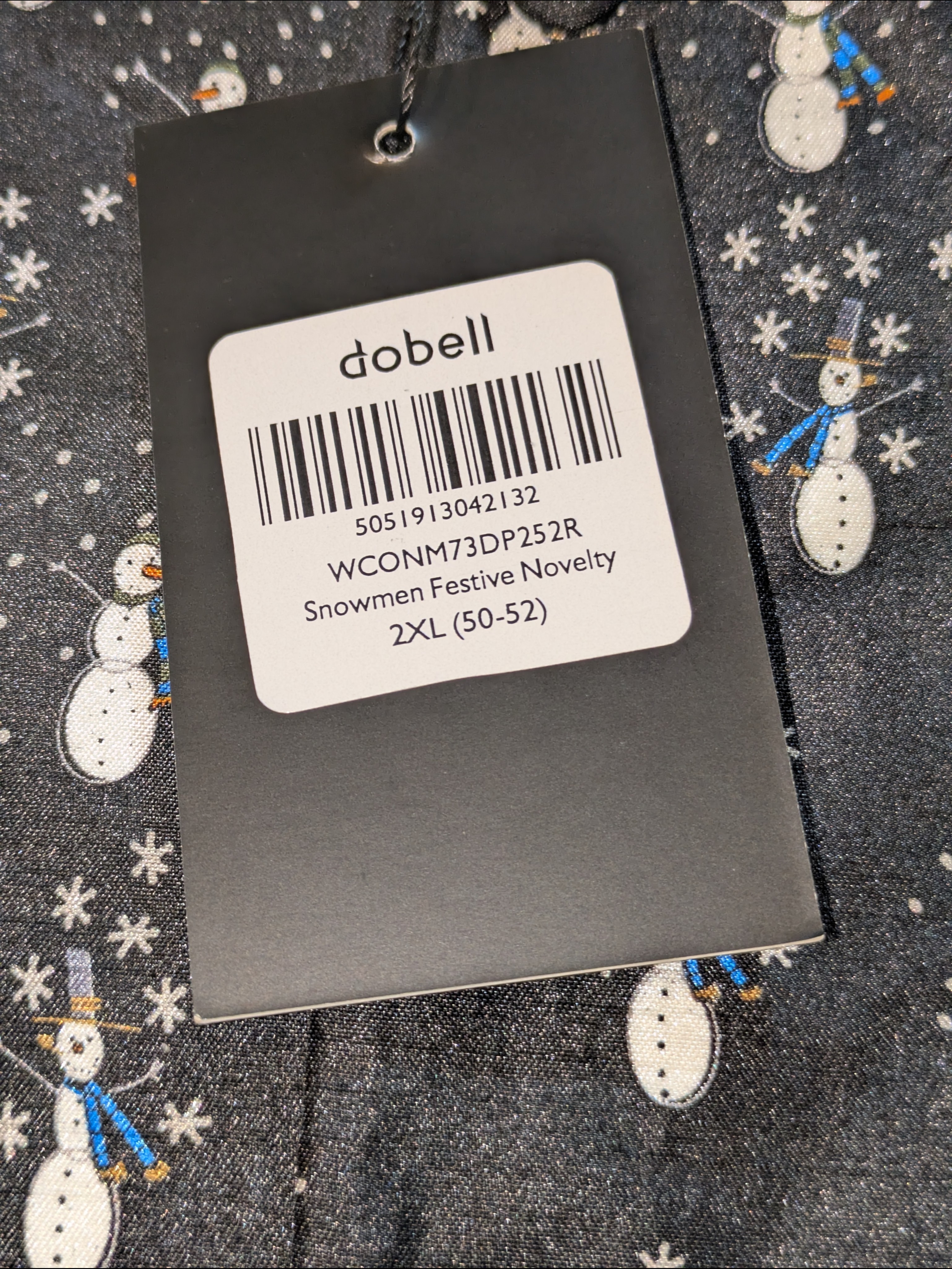 Dobell Men's 2xl Snowman Christmas Waistcoat Vest Nwt Festive Novelty 50-52 — image 4 of 8